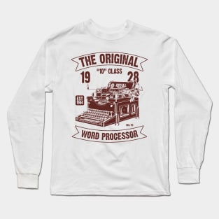 The Original Word Processor Long Sleeve T-Shirt